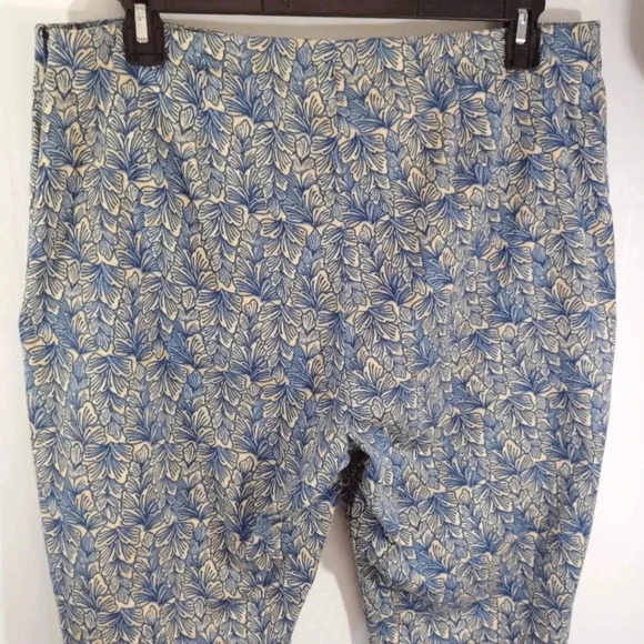 Sigrid Olsen Pants Trousers Wide Leg Smooth Front Side Zip Cotton Stretch - Picture 11 of 14